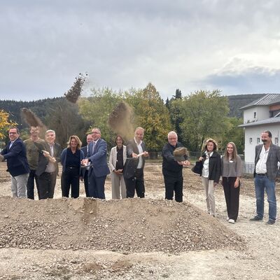 Spatenstich f�r den Neubau Haus Ro�berg in Geisingen