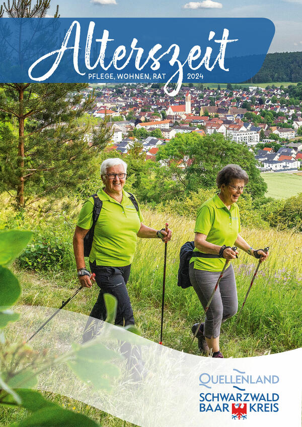 Coverbild der Broschre "Alterszeit - Pflege, Wohnen, Rat 2022