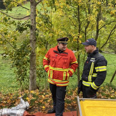 250 Einsatzkrfte bten Notfalleinsatz an der Linachtalsperre in Vhrenbach