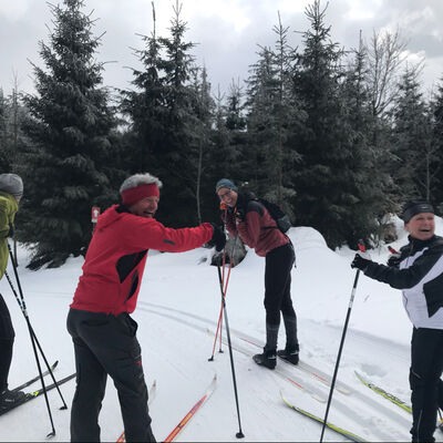 Forstbiathlon im Winter