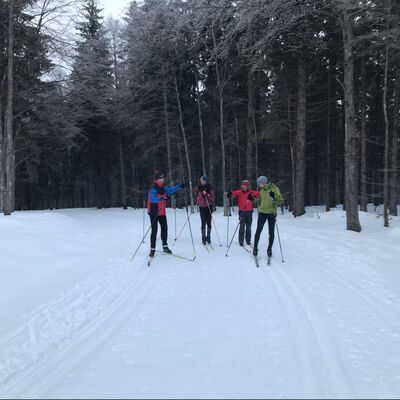 Forstbiathlon im Winter