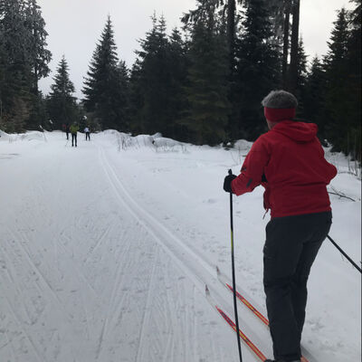 Forstbiathlon im Winter