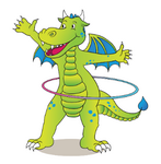 Drache grün Bewegungspass