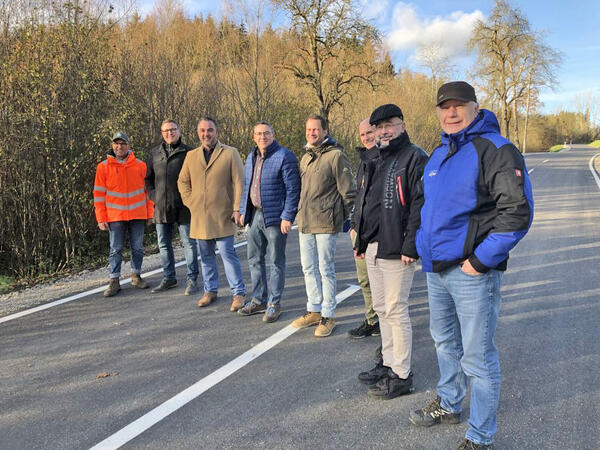 Sanierung der Kreisstraße K 5742 zwischen Achdorf und Eschach abgeschlossen - ab Freitag wieder für Verkehr frei