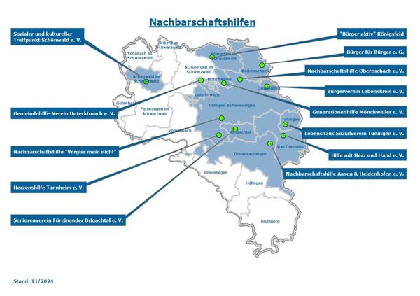 Karte Nachbarschaftshilfe