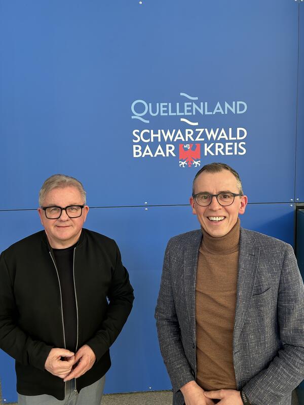 Jahresgespräch von Landtagsabgeordnetem Guido Wolf und Landrat Sven Hinterseh