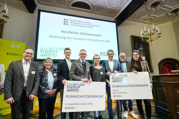 Schwarzwald-Baar-Kreis erstmals mit European Energy Award zertifiziert