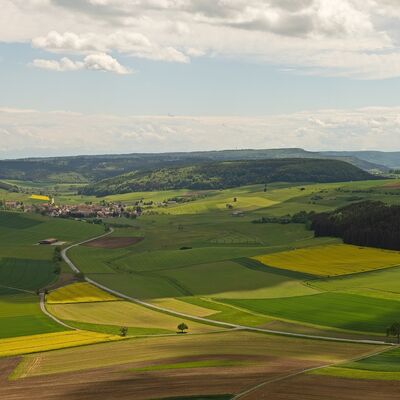 Blick vom Frstenberg auf Hondingen. Foto: NGP Baar