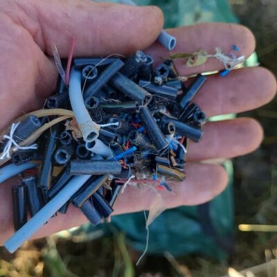 Kabelisolierungen wurden im Grngut entsorgt