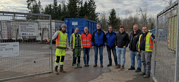 Er&ouml;ffnungsbild: Saniertes Recyclingzentrum in Bad D&uuml;rrheim wieder ge&ouml;ffnet