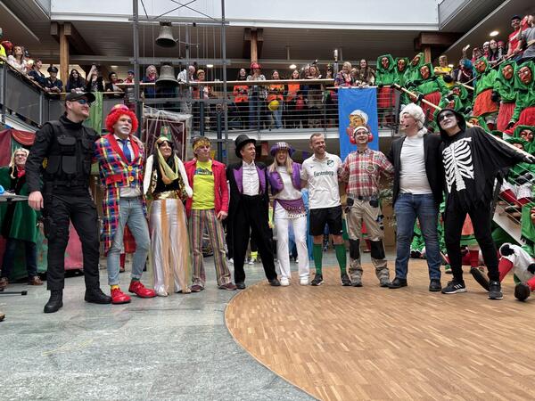 Fasnet-Stimmung im Landratsamt: Landrat sagt die Zukunft voraus