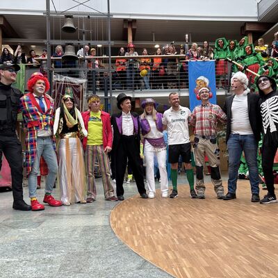 Fasnet-Stimmung im Landratsamt: Landrat sagt die Zukunft voraus